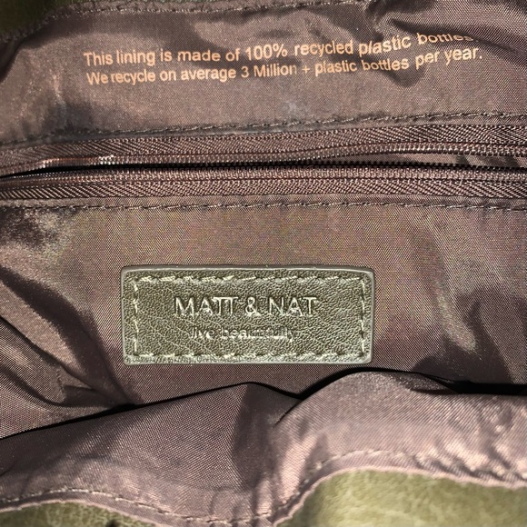 Matt & Nat Backpack Green Vegan Leather Backpack - Picture 6 of 16